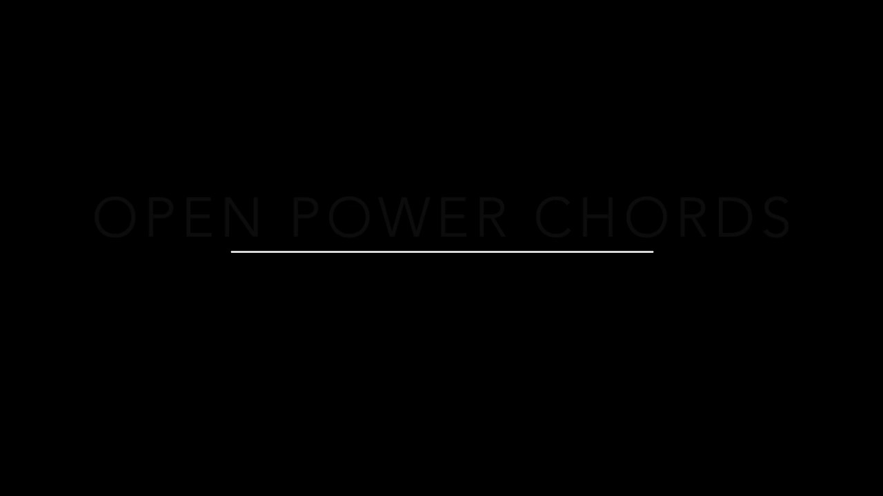Open Power chords 1